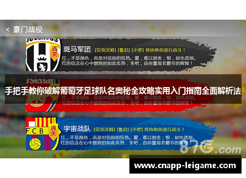 手把手教你破解葡萄牙足球队名奥秘全攻略实用入门指南全面解析法